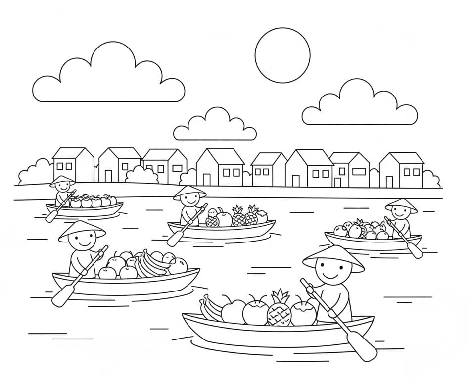 Chợ Nổi Trên Sông