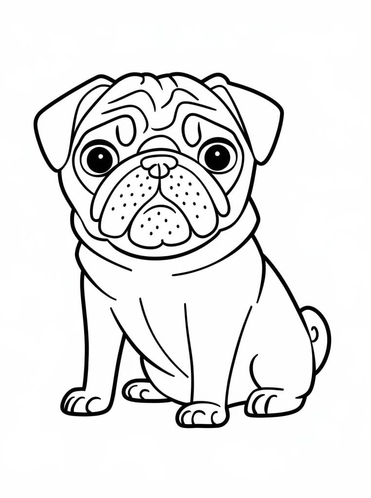 Chó Pug Đơn Giản