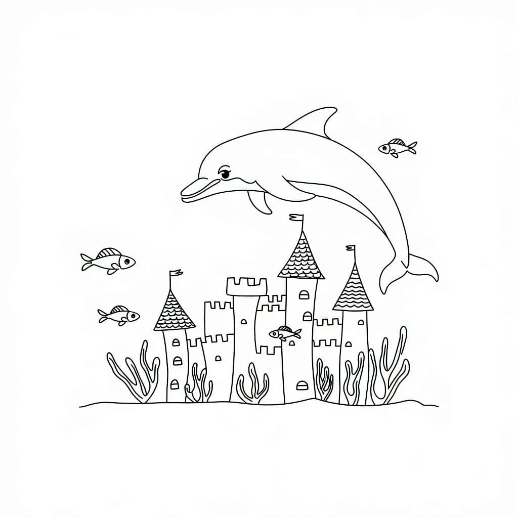 Con Cá Heo Và Lâu Đài Đơn Giản