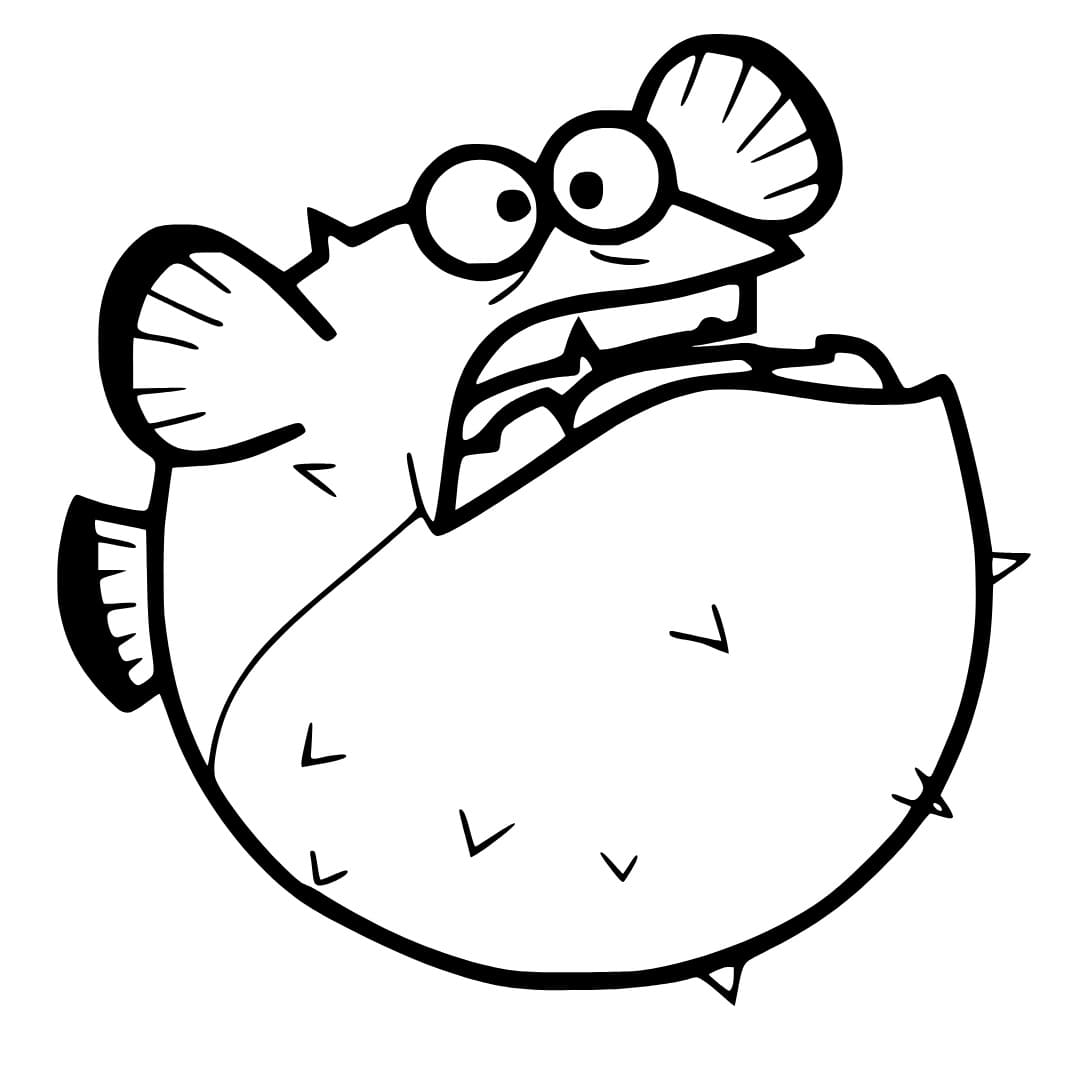 Con Cá Nóc Hoạt Hình