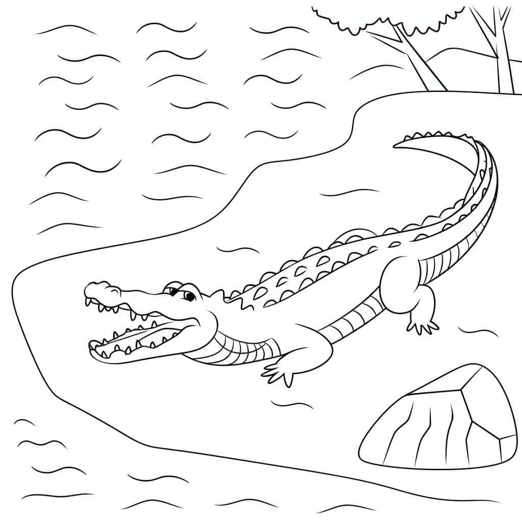 Con Cá Sấu Đơn Giản