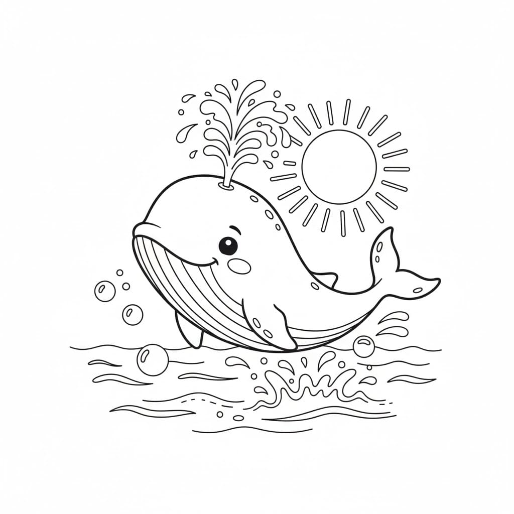 Con Cá Voi Ngoi Lên Khỏi Mặt Nước