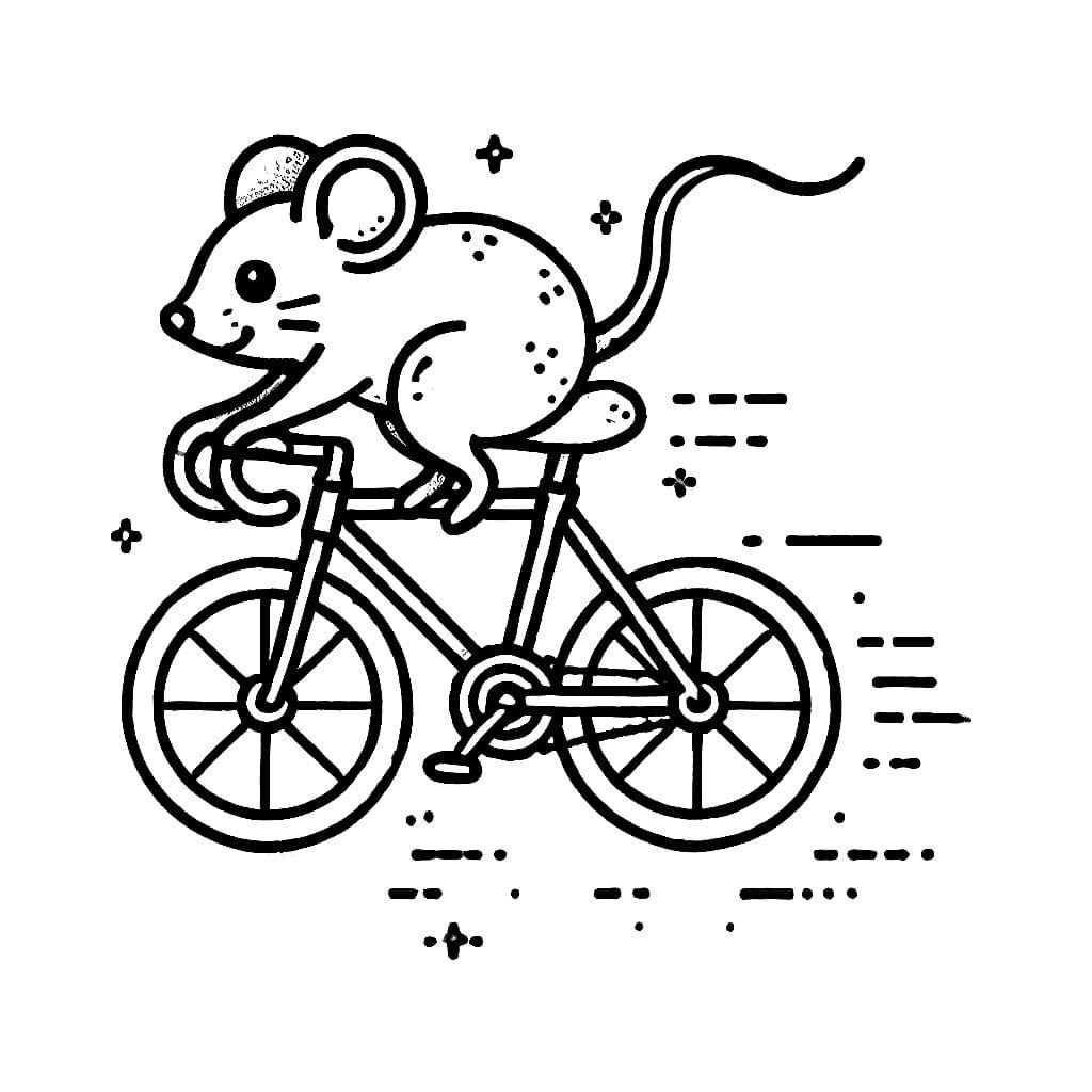 Con Chuột Đạp Xe