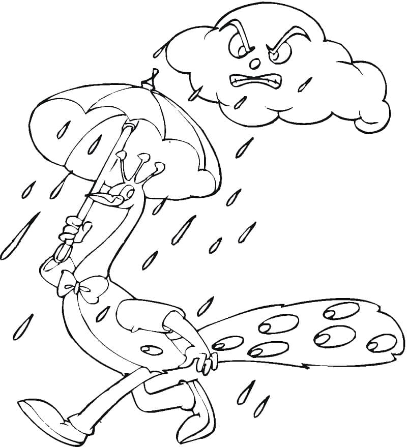 Con Công Đi Dưới Trời Mưa