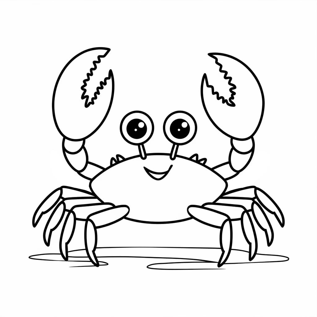 Con Cua Hoạt Hình Mỉm Cười