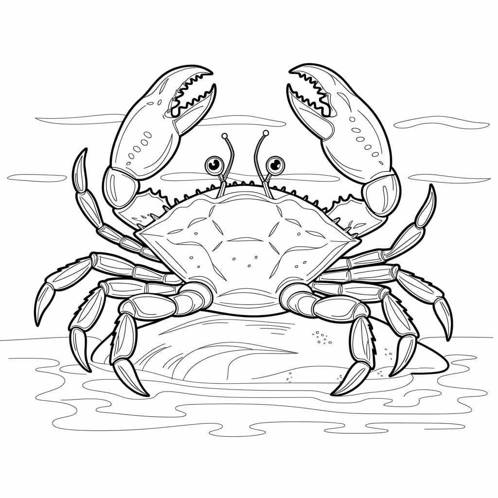 Con Cua Lớn Trên Hòn Đá