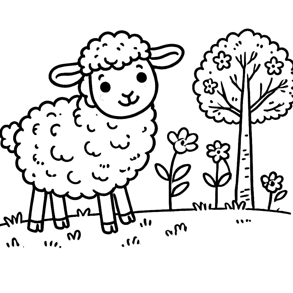 Con Cừu Và Cây Lớn