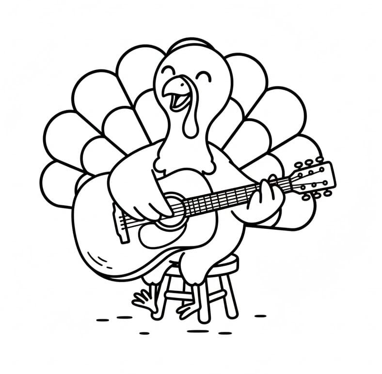 Con Gà Tây Chơi Đàn