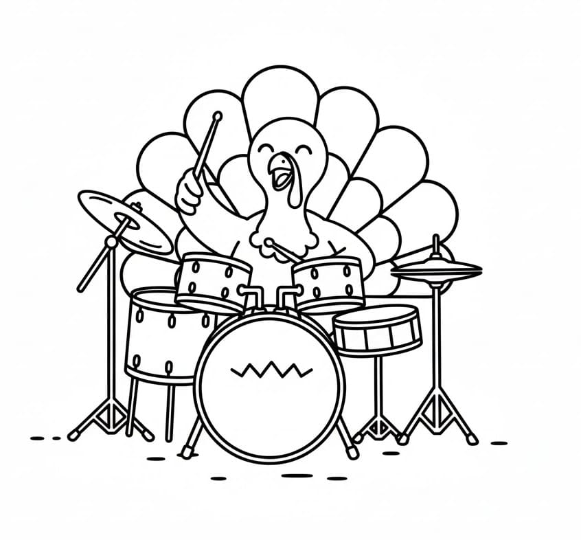 Con Gà Tây Đánh Trống