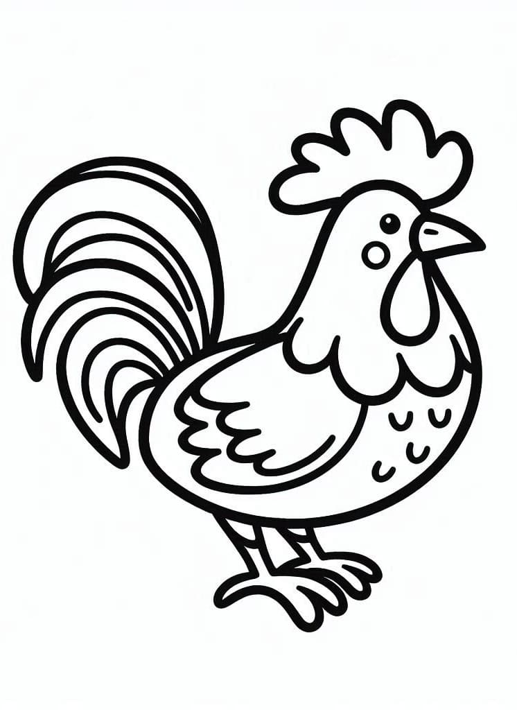 Con Gà Trống Nhỏ Cute