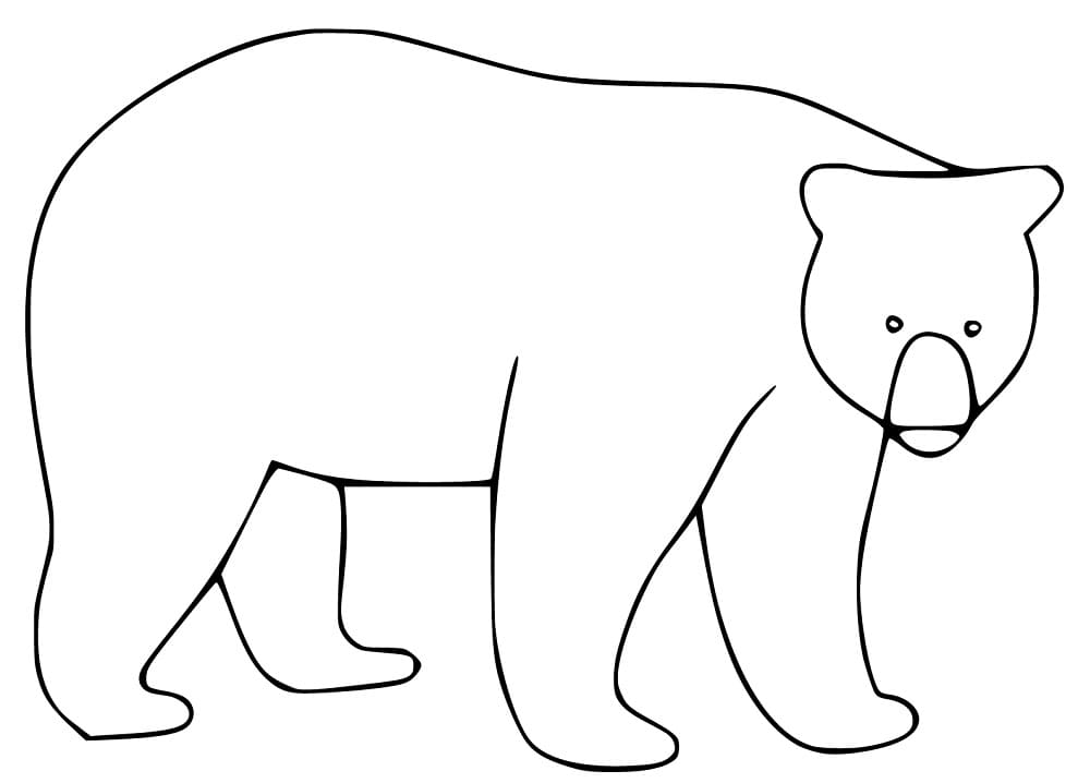 Con Gấu Đen Đơn Giản