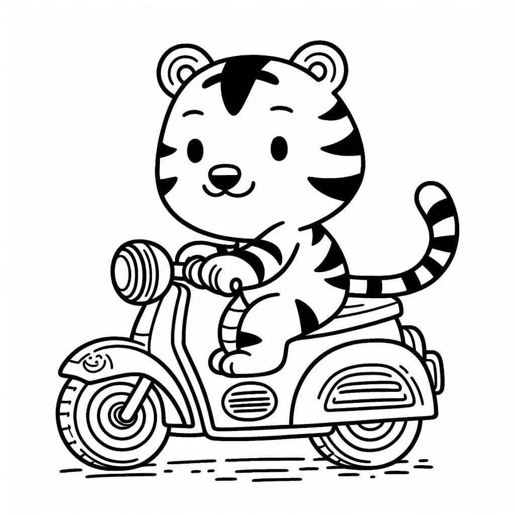 Con Hổ Đi Xe Máy