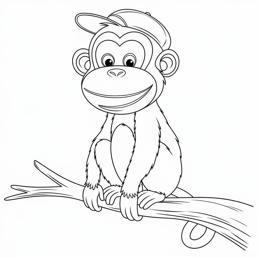 Con Khỉ Con Đội Mũ