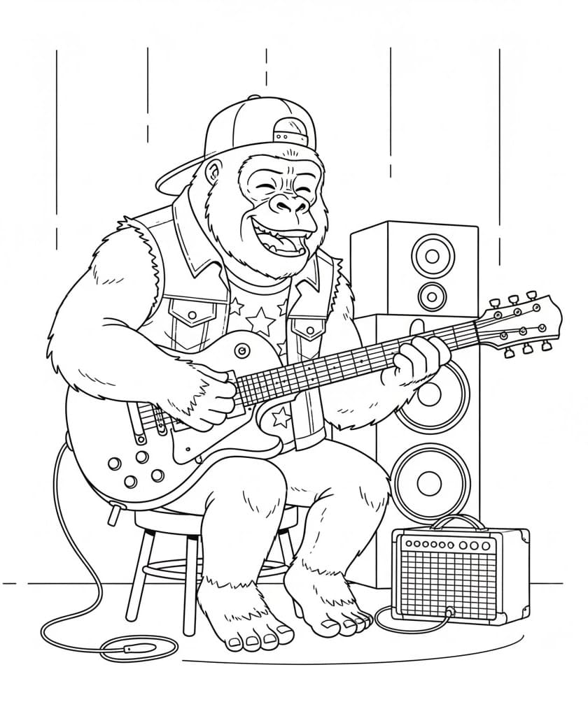 Con Khỉ Đột Đánh Đàn