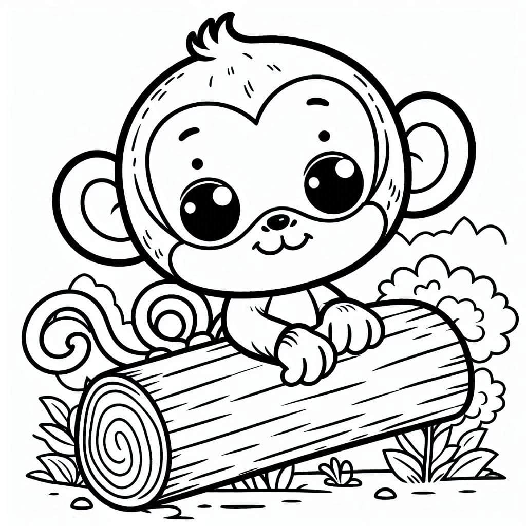 Con Khỉ Và Khúc Cây