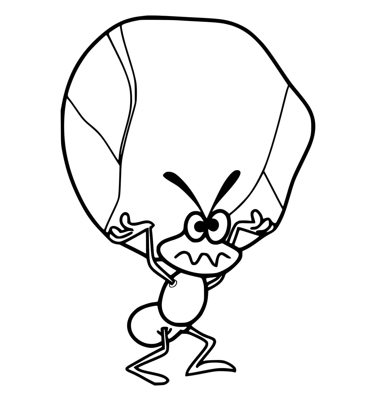 Con Kiến Nâng Hòn Đá