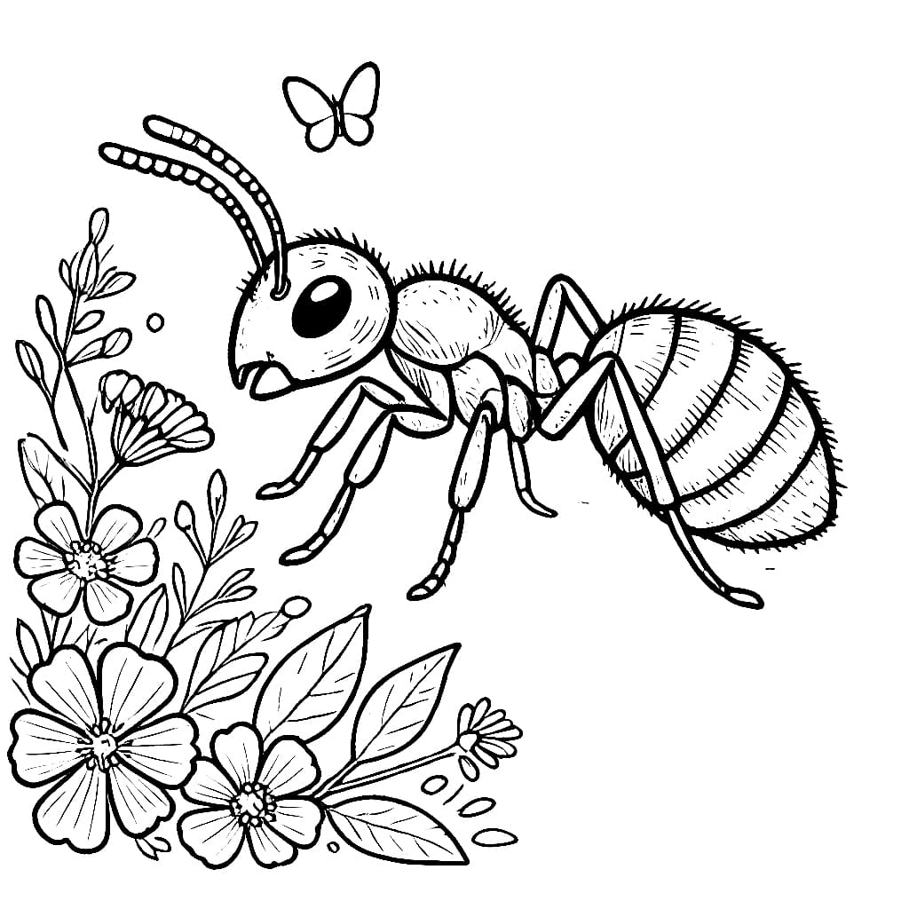 Con Kiến Và Hoa