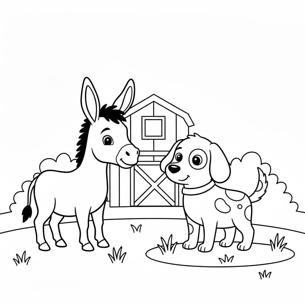 Con Lừa Và Con Chó