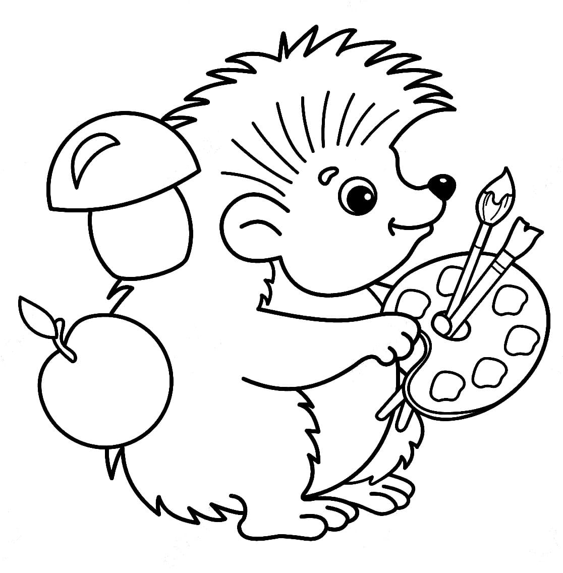 Con Nhím Vẽ Tranh