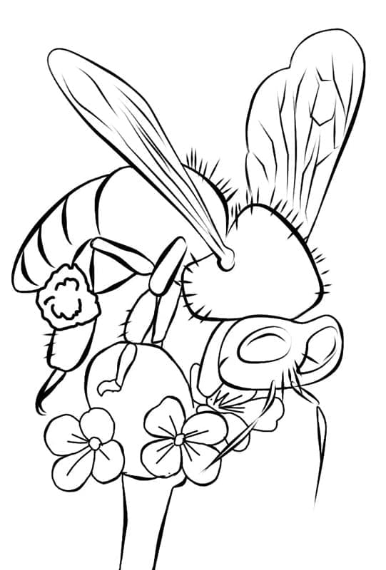 Con Ong Đang Hút Mật