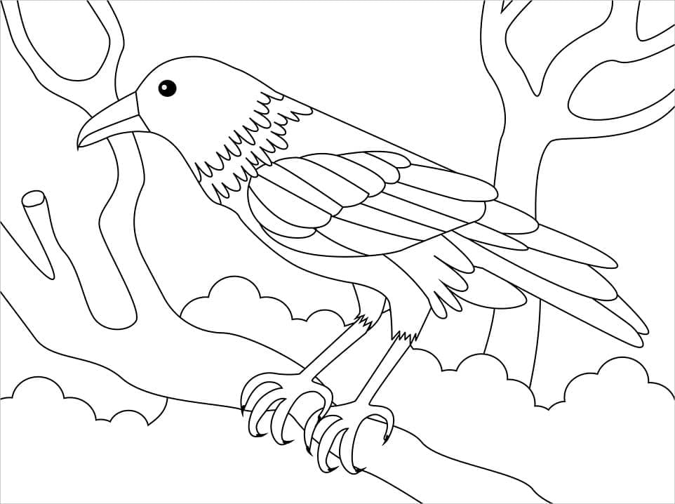 Con Quạ Trên Cây