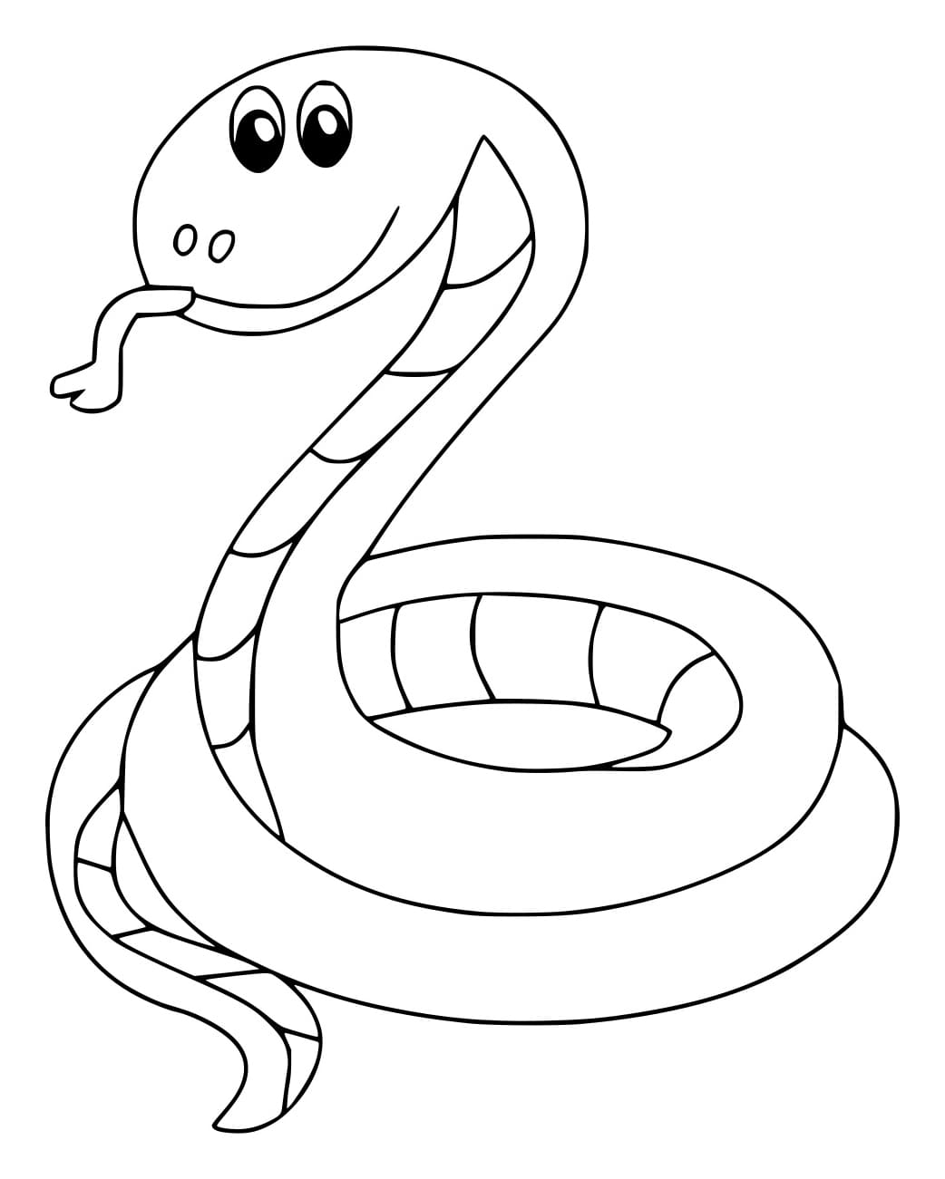 Con Rắn Đơn Giản Thè Lưỡi