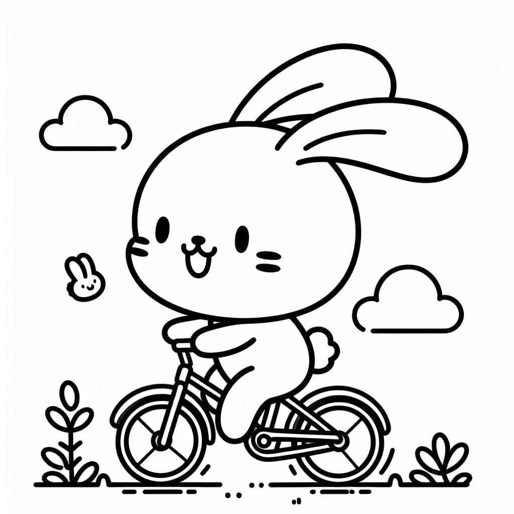 Con Thỏ Đi xe Đạp