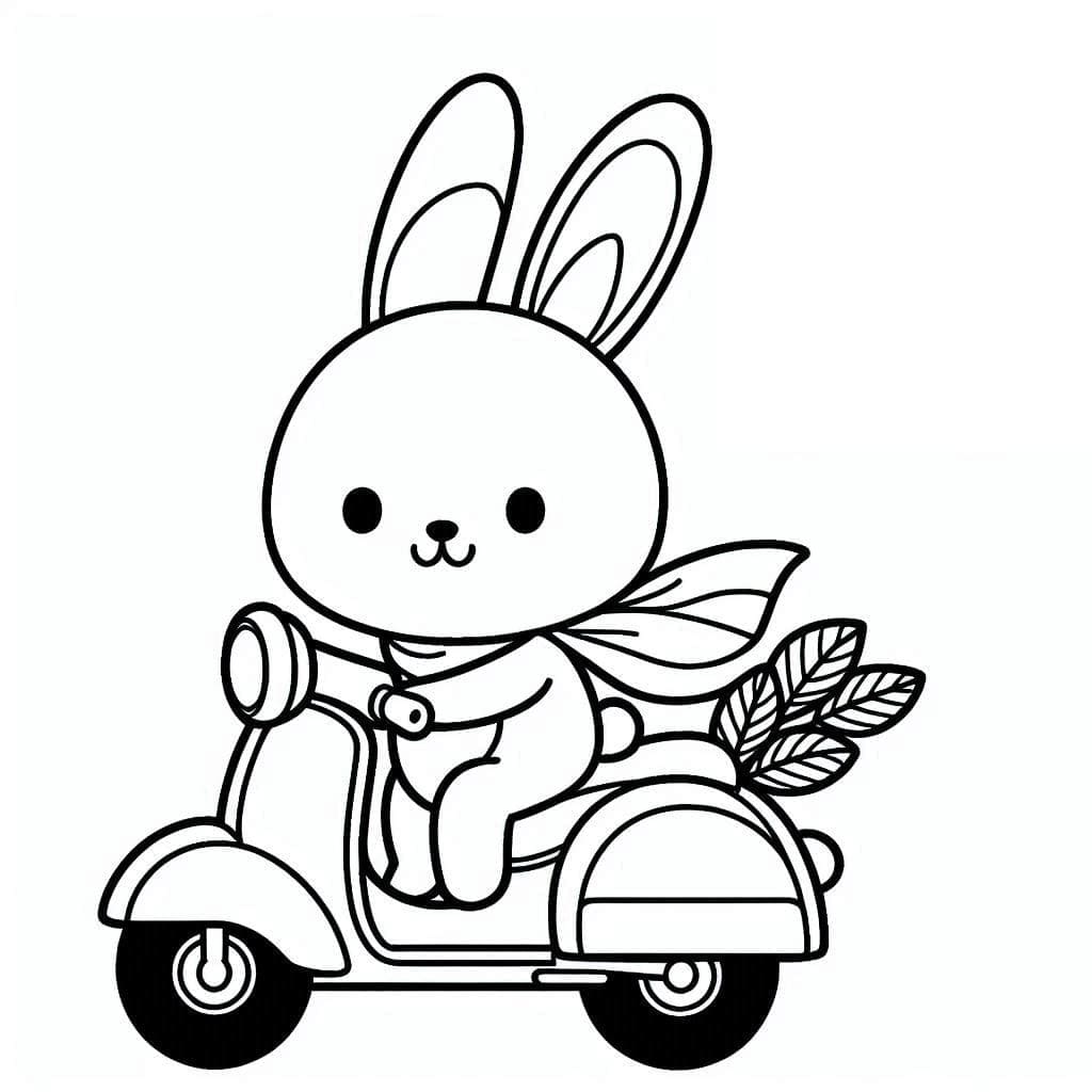 Con Thỏ Đi Xe Máy
