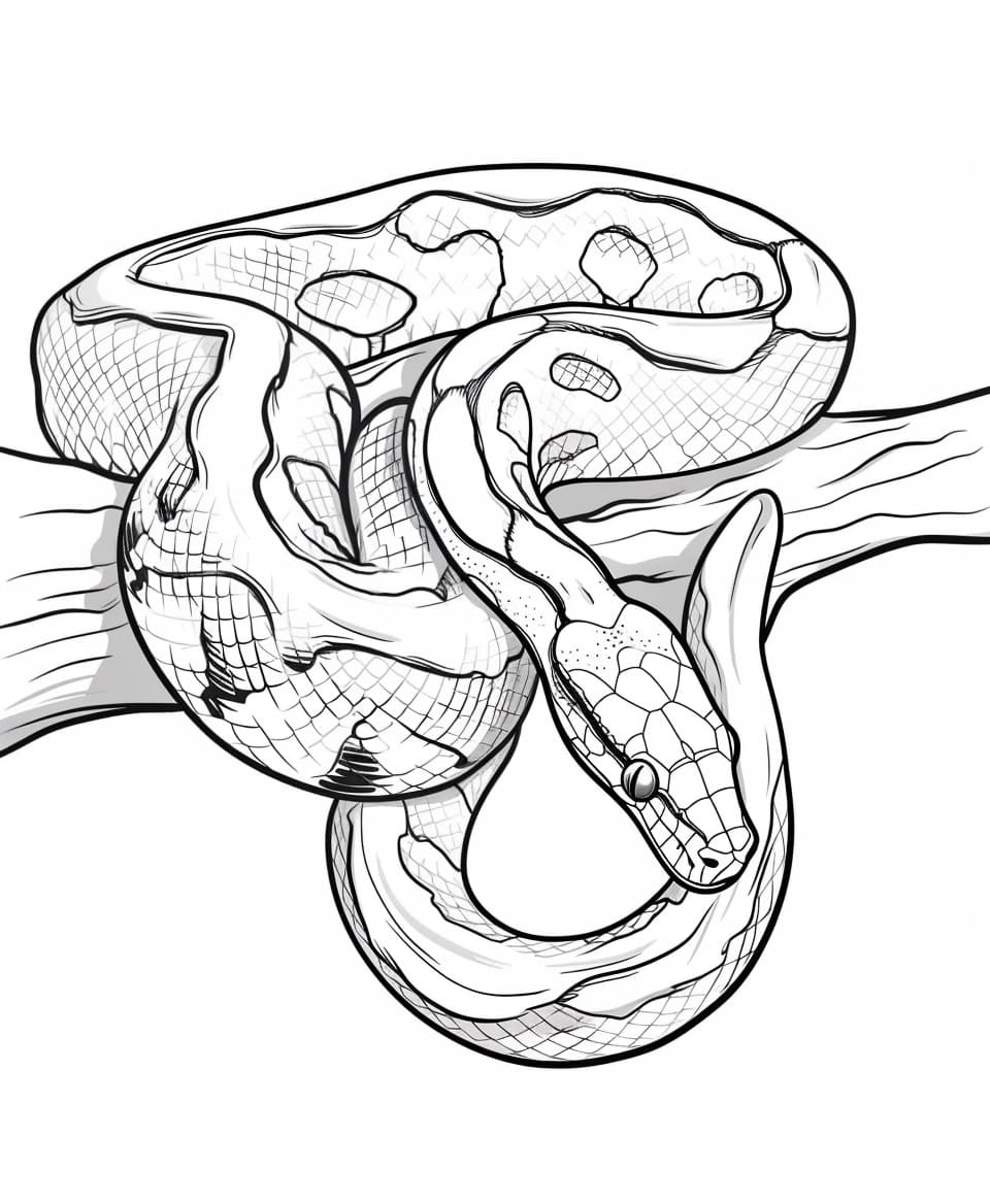 Con Trăn Trên Cành Cây