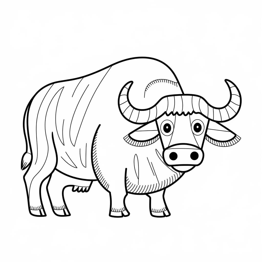 Con Trâu Cách Điệu