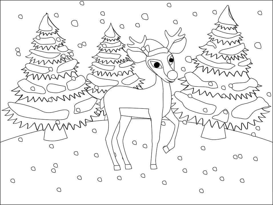 Con Tuần Lộc Đội Mũ Len