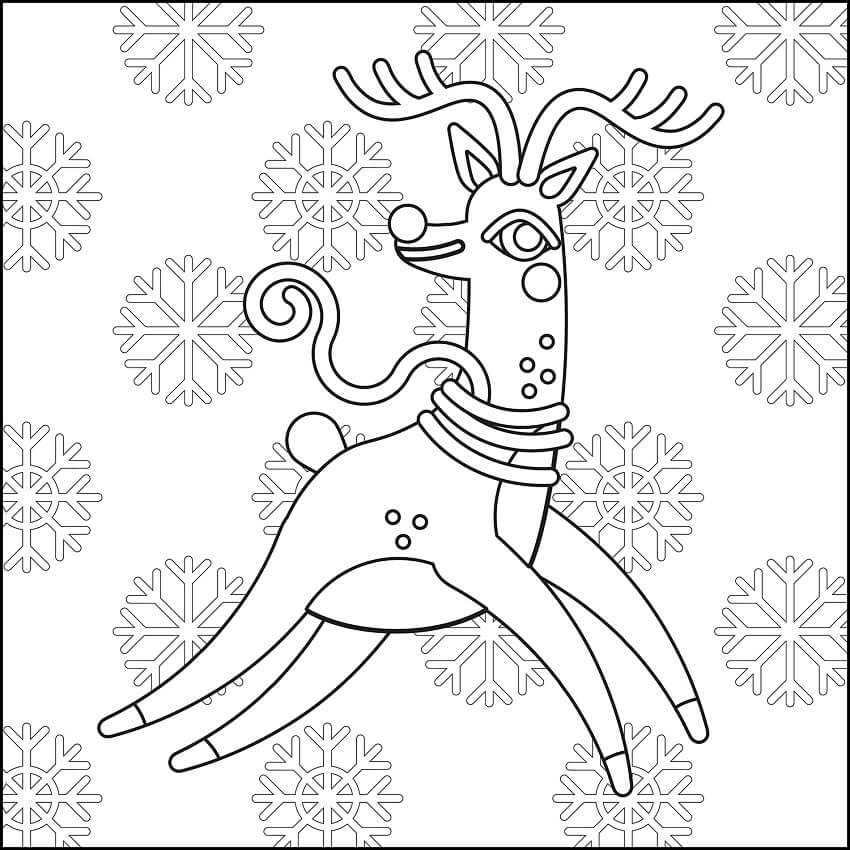 Con Tuần Lộc và Những Bông Tuyết