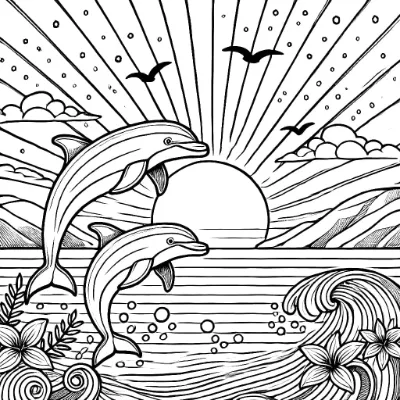 Hai Con Cá Heo Buổi Hoàng Hôn