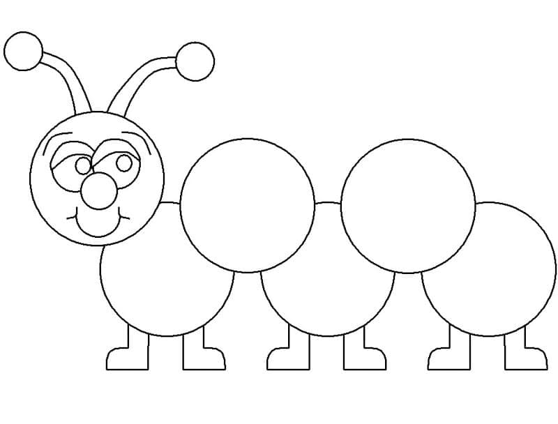 Hình Vẽ Con Sâu Đơn Giản