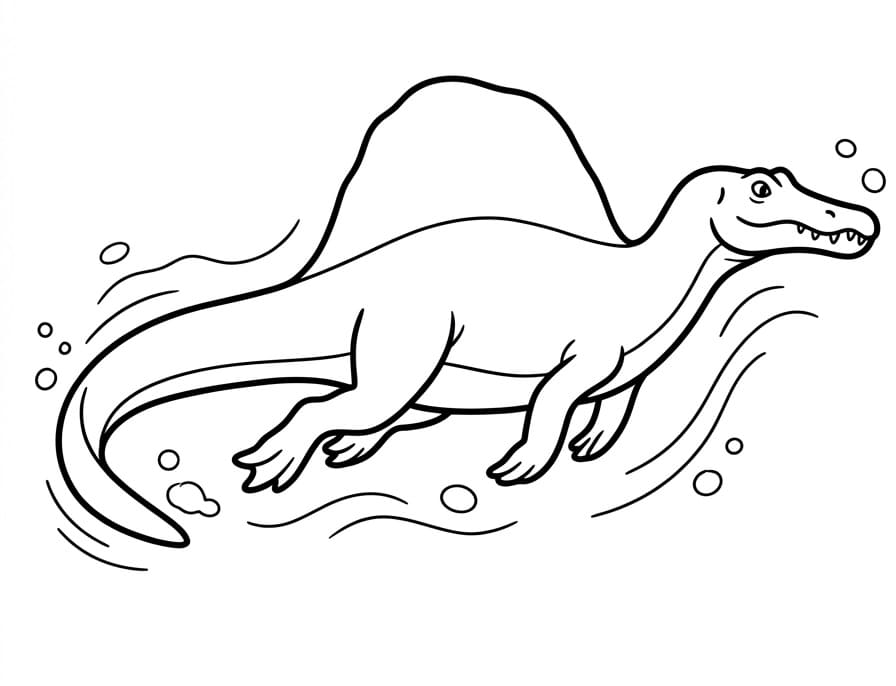 Spinosaurus Swimming