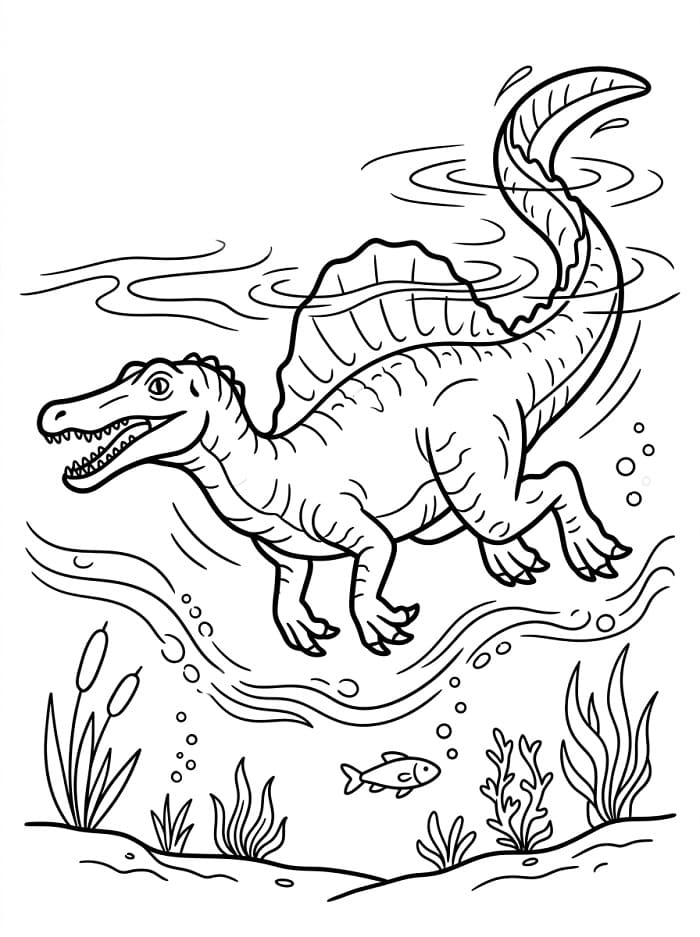 Spinosaurus is Swimming