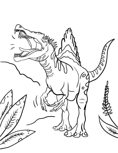 Tô Màu Khủng Long Spinosaurus