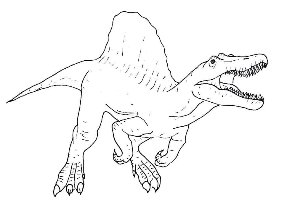 Attacking Spinosaurus