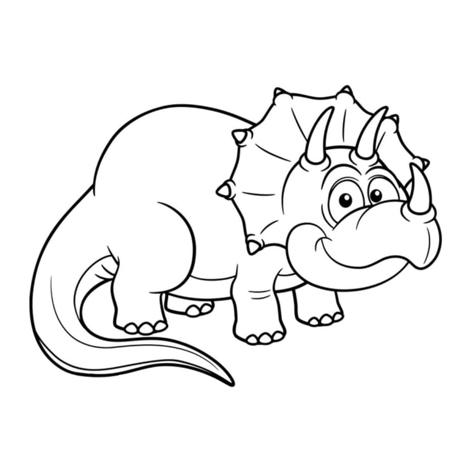 Khủng Long Triceratops Dễ Thương