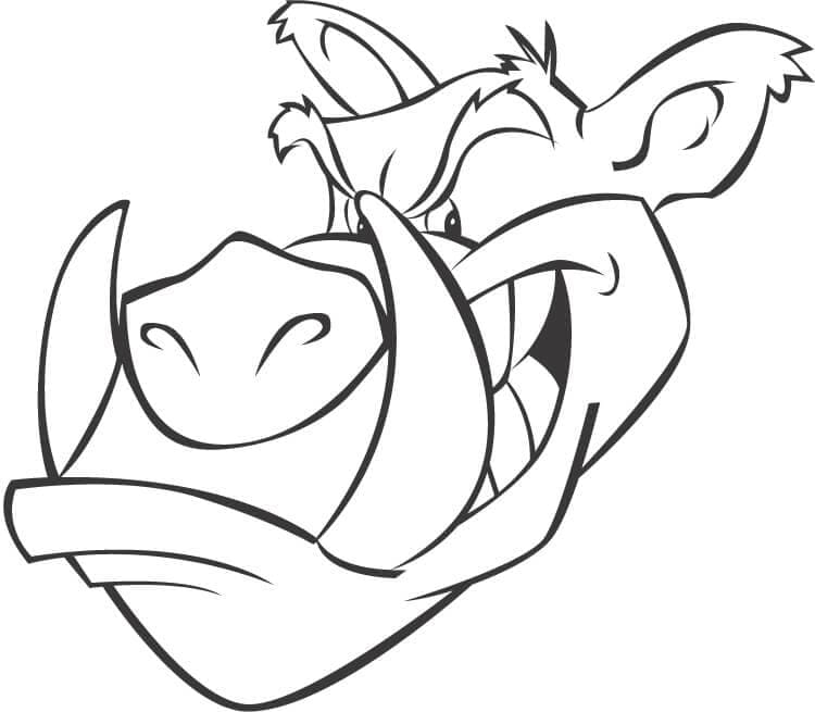 Tô Màu Con Heo Rừng