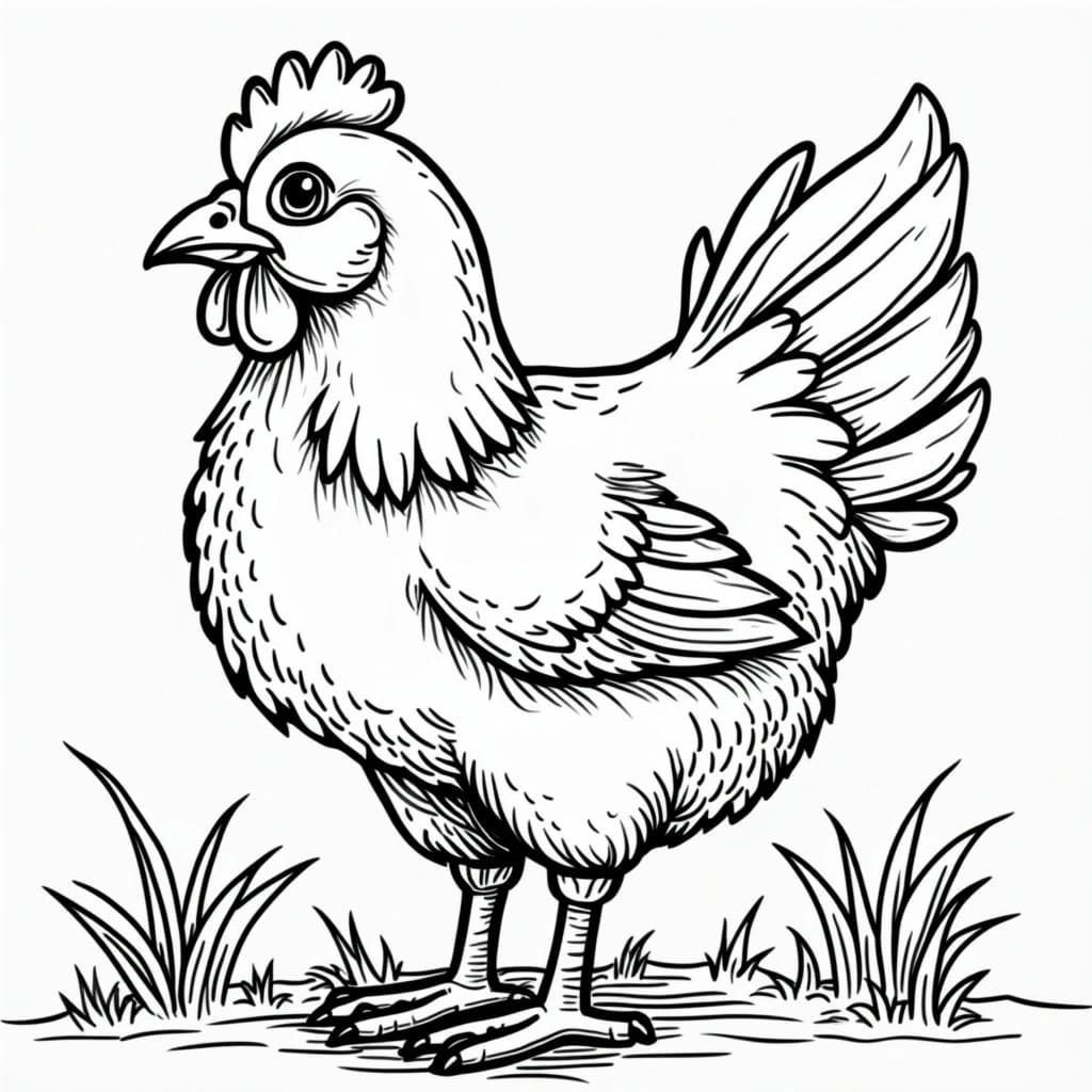 Tô Màu Con Gà