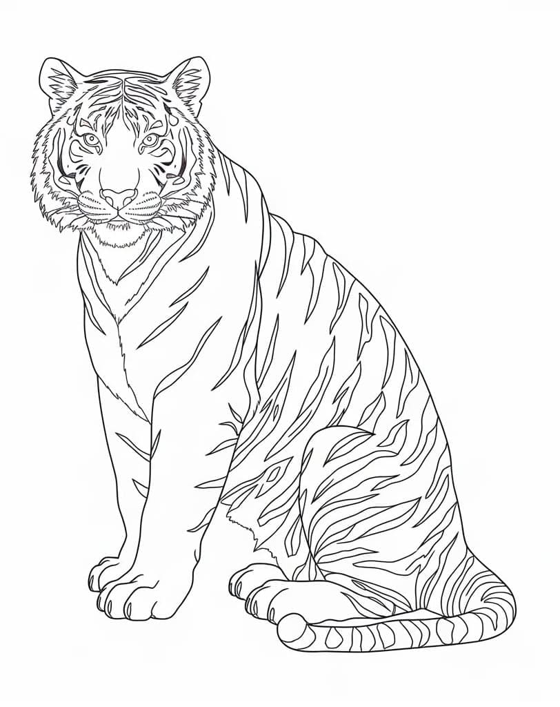 Tô Màu Con Hổ