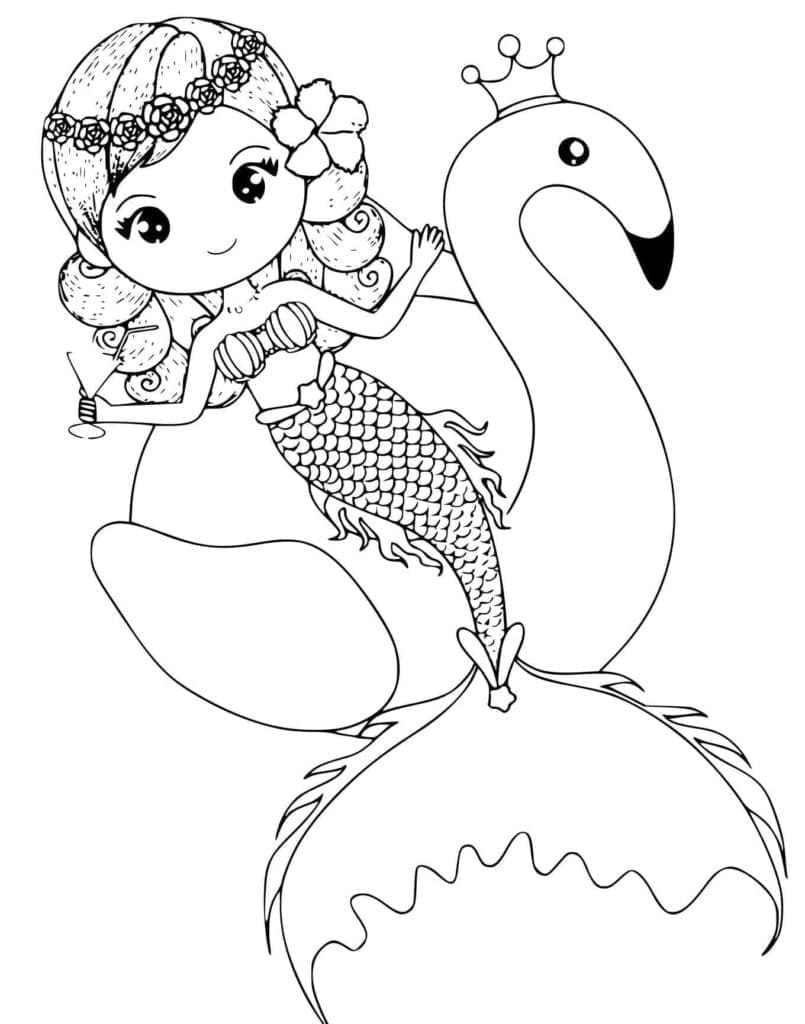 Tô Màu Con Chim Hồng Hạc