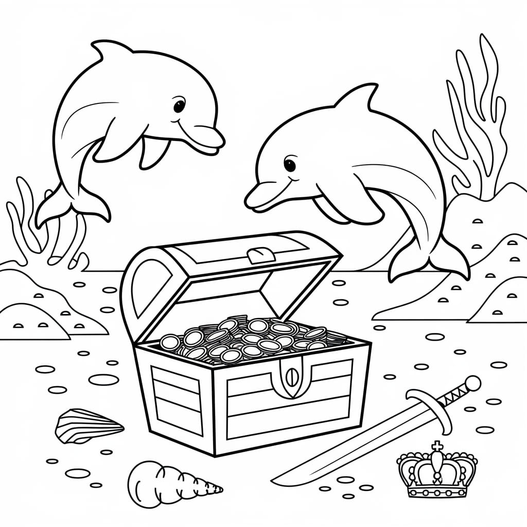 Rương Kho Báu Và Con Cá Heo
