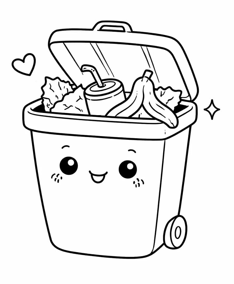 Thùng Rác Cute