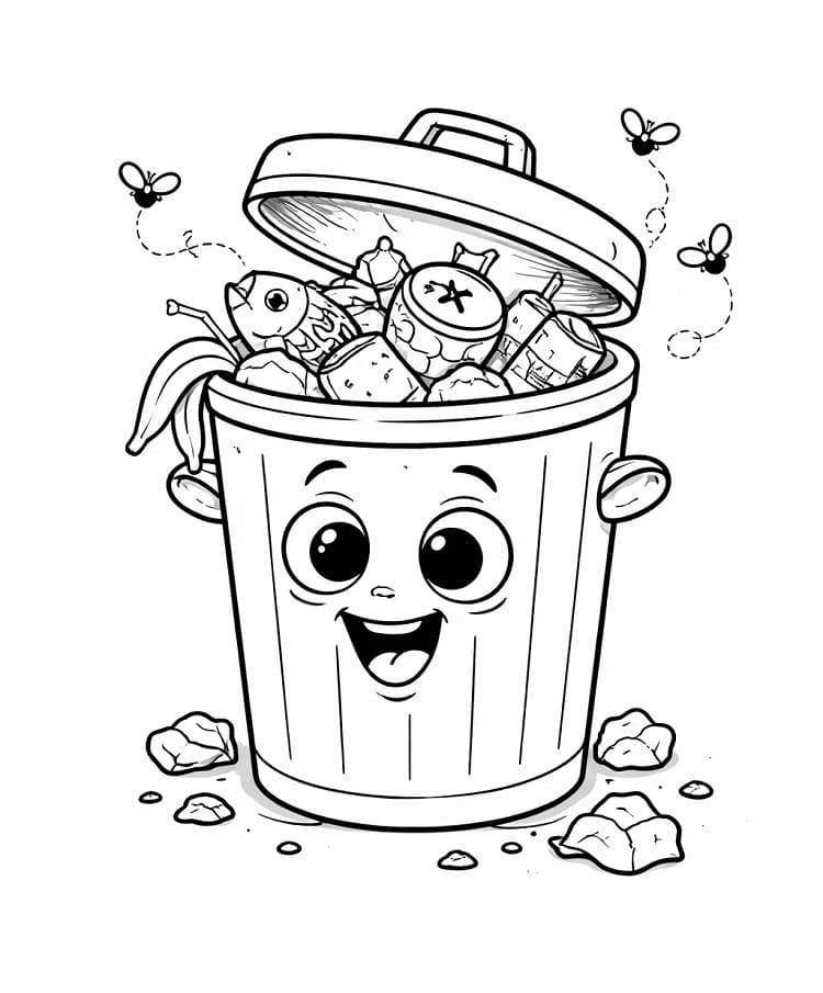 Thùng Rác Hoạt Hình