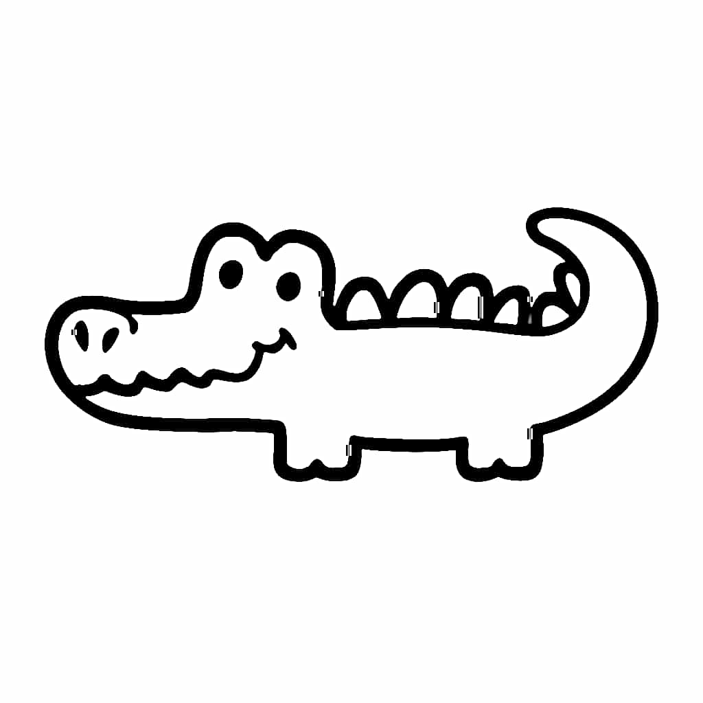 Vẽ Cá Sấu Rất Đơn Giản