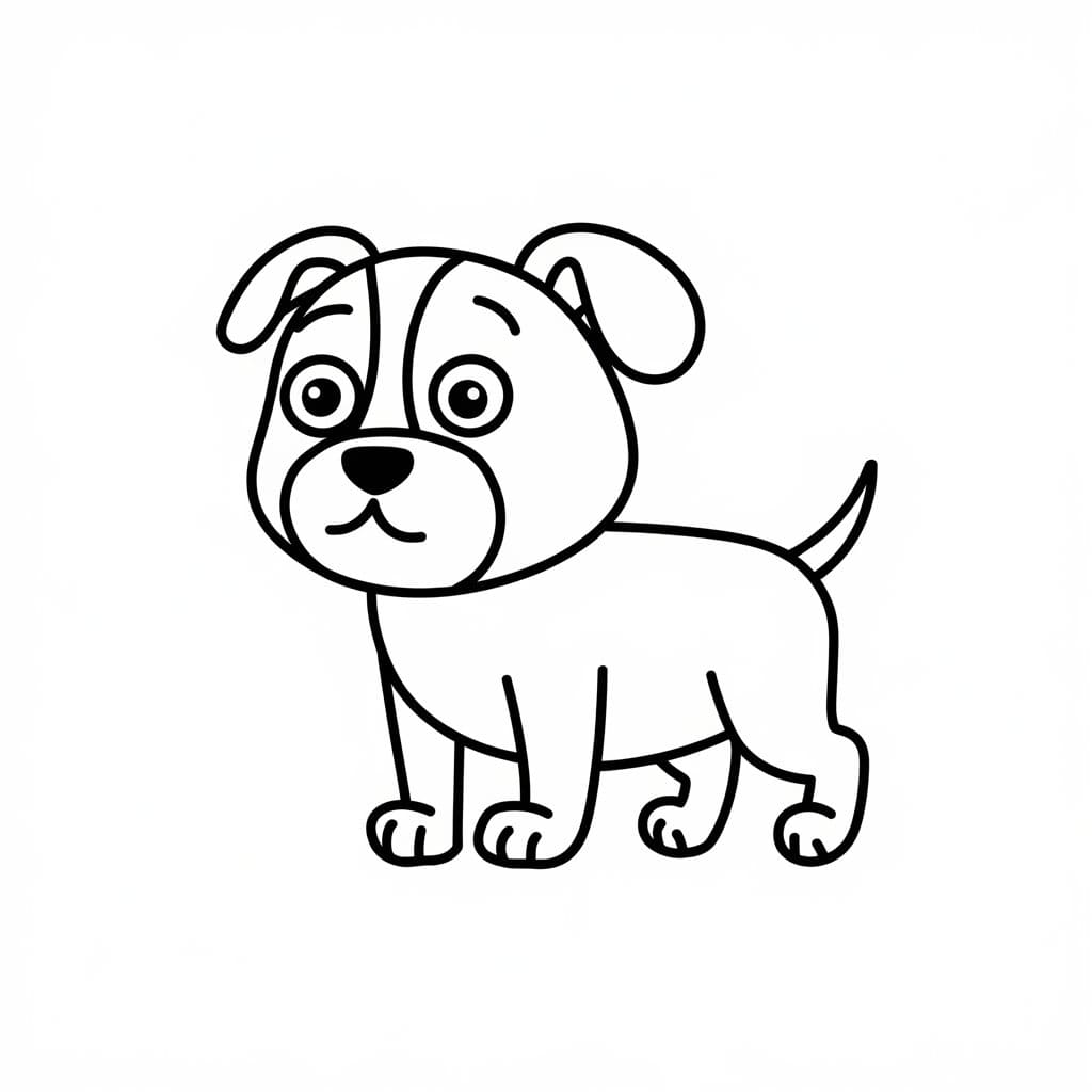 Vẽ Chú Chó Đơn Giản