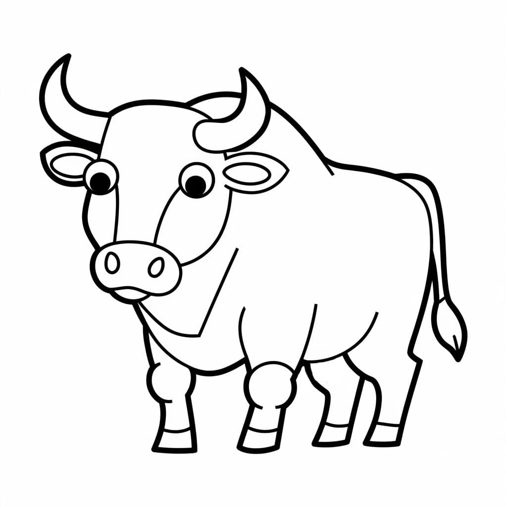 Vẽ Con Bò Đơn Giản