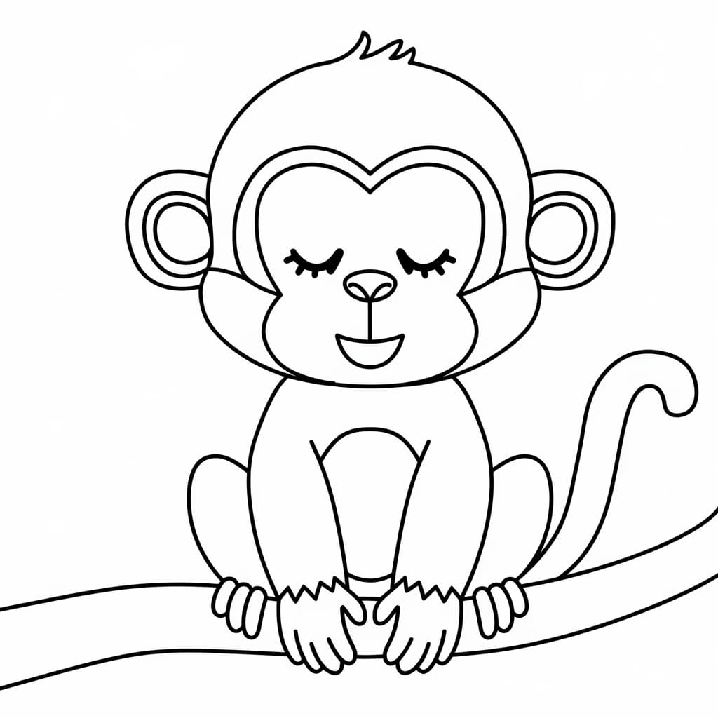Vẽ Con Khỉ Dễ Dàng